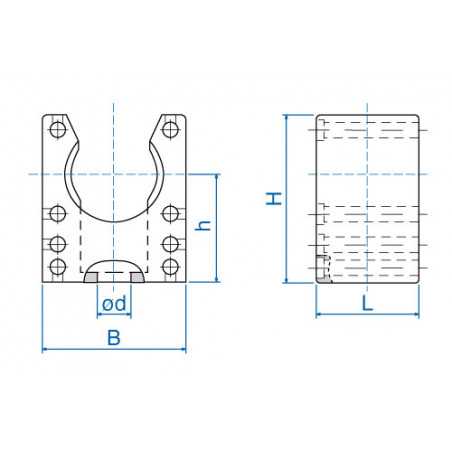 Clamping clip for 17 corrugated tube