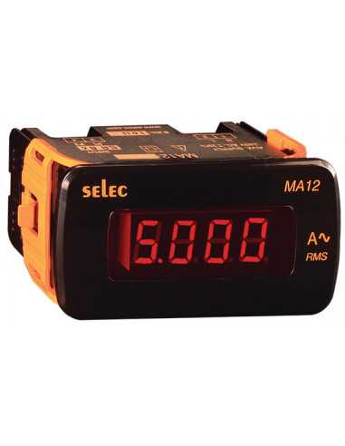 MA12-50mV-DC-110V-CU & MA12-100mV-DC-110V-CU, LED Ampere Meters