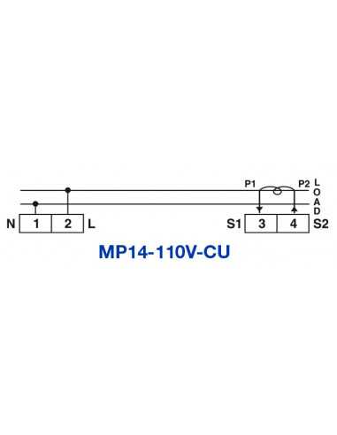 MP14-110V-CU, Power Factor Meter