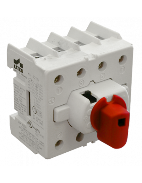 KU416N - 16 A 4 pole Extended/Direct Handle Motor Disconnect Switch