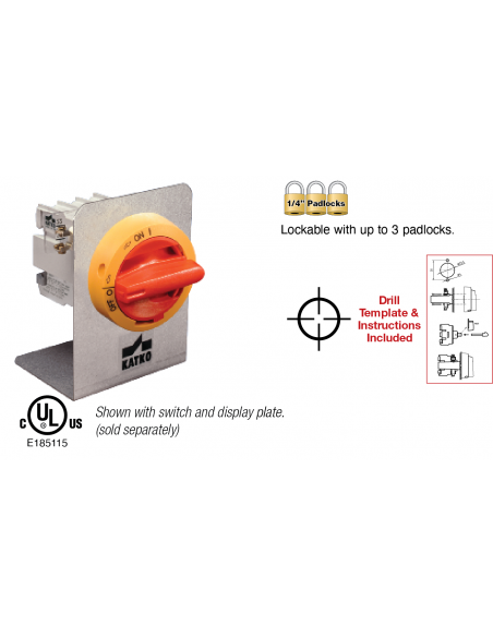 OKA/KU Door Mounting Kit - OKA/KU4P LK10 - Motor Disconnect Switch