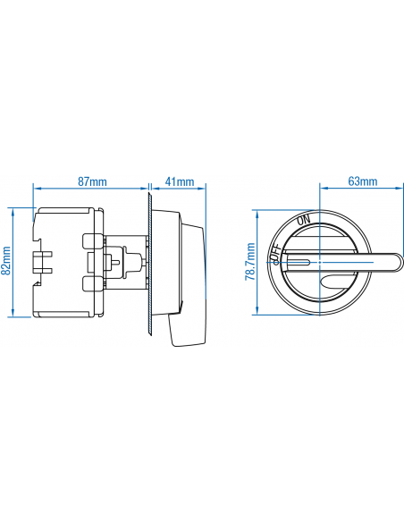 OKA/VKA Door Mounting Kit - OKA/VKA 1.V - Motor Disconnect Switch