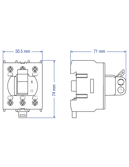 KUE363 - 60 A Toggle Handle Motor Disconnect Switch