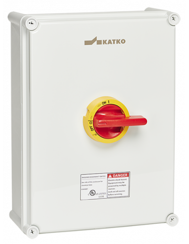 KEM3100UL98 Y/R - UL98 Motor Disconnect Switch - Polycarbonate Enclosure