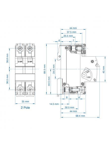 2D4UR - ﻿﻿UL1077 Recognized Supplementary Protector