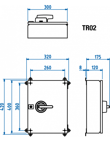 KET3100UL98 - UL98 Motor Disconnect Switch - Sheet Metal Enclosure