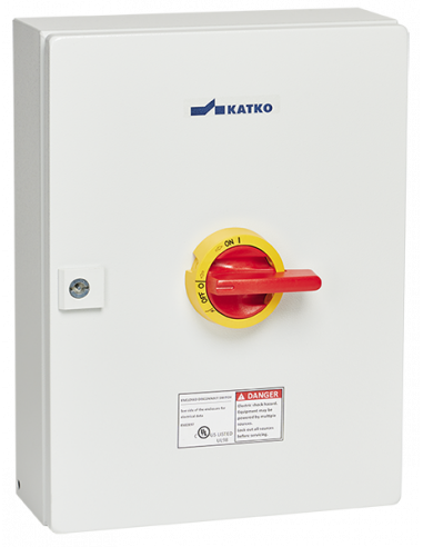 KET3100UL98 Y/R - UL98 Motor Disconnect Switch - Sheet Metal Enclosure