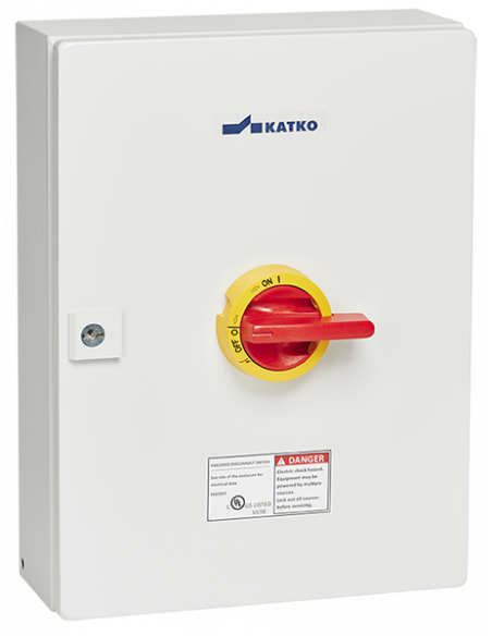 KET4100UL98 Y/R - UL98 Motor Disconnect Switch - Sheet Metal Enclosure