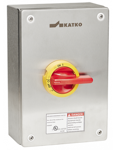 KER360UL98 Y/R - UL98 Motor Disconnect Switch - Stainless Steel Enclosure