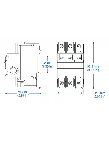 3E10UM - DLS8 - UL508 Listed Manual Motor Controllers “Suitable as Motor Disconnect”