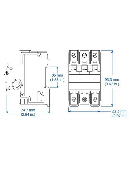 3E10UM - DLS8 - UL508 Listed Manual Motor Controllers “Suitable as Motor Disconnect”