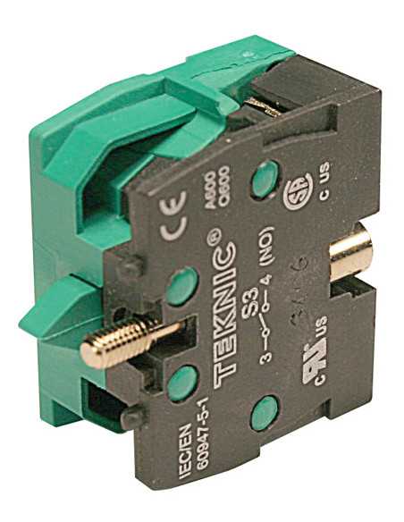 22mm Push Button Switch Contacts - Panel Mount Normally Open Gold plated - S3