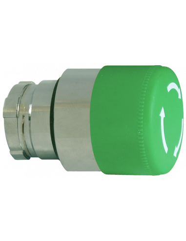 2AMLS3 Mushroom Push-Turn Small - Non-Illuminated Metal Operator