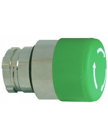 2AMLS3 Mushroom Push-Turn Small - Non-Illuminated Metal Operator