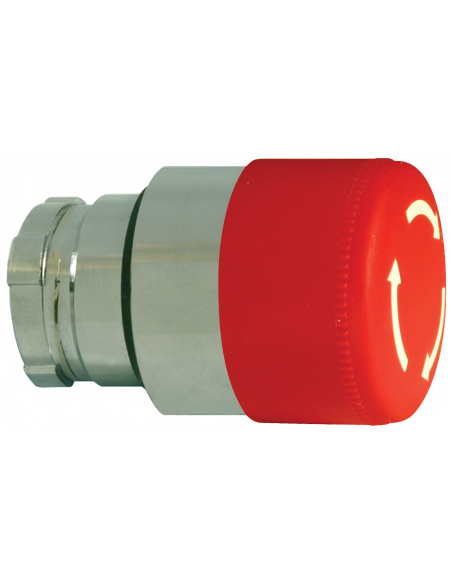 2AMLS4 Mushroom Push-Turn Small - Non-Illuminated Metal Operator