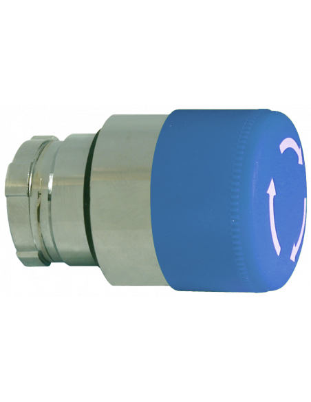 2AMLS6 Mushroom Push-Turn Small - Non-Illuminated Metal Operator