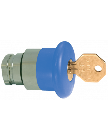 2AMLKB6 Mushroom with Key Release - Non-Illuminated Metal Operator