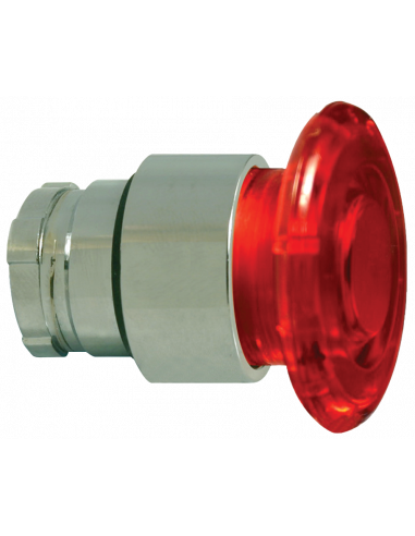 2ALM4LB-230 Mushroom Illuminated Momentary - Illuminated Mushroom Metal Operator