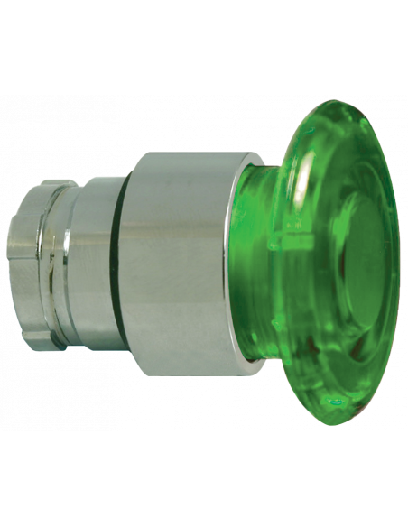 2ALMPP3LB-012 Mushroom Illuminated Push-Pull - Illuminated Mushroom Metal Operator