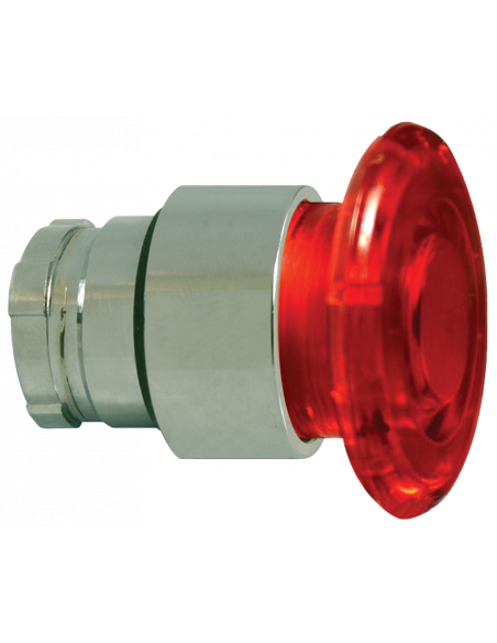 2ALMPP4LB-048 Mushroom Illuminated Push-Pull - Illuminated Mushroom Metal Operator