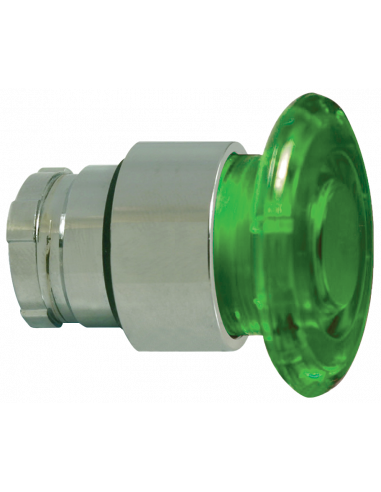 2ALMPP3LB-110 Mushroom Illuminated Push-Pull - Illuminated Mushroom Metal Operator