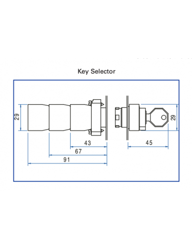 2AK2-04 Non-Illuminated Metal Selector Switch Operators