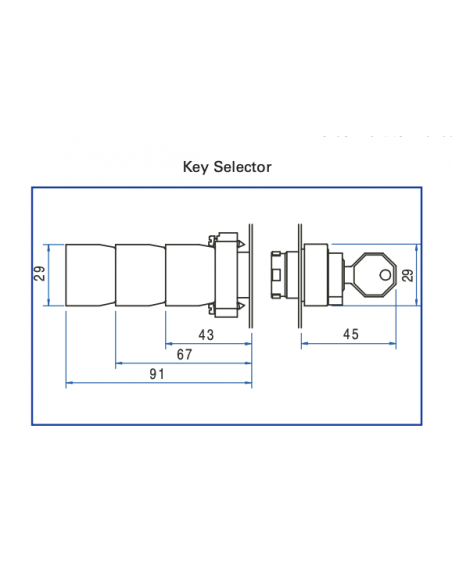 2AK2-04 Non-Illuminated Metal Selector Switch Operators