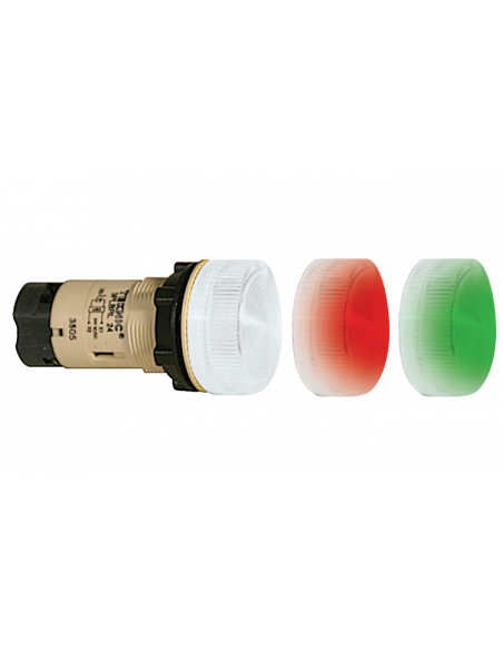 3PLBR34L-048 Unibody LED Indicator Plastic Pilot Lights