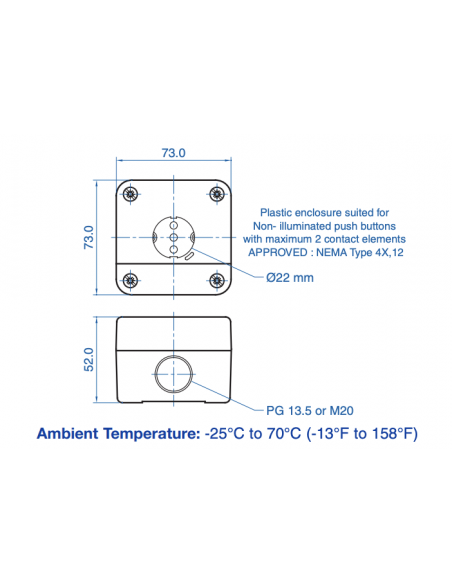 4004E10 Thermoplastic Enclosures