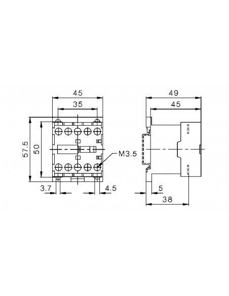 A16PC1-09D10-AC24V PC Series Contactors - MINI Frame (1 Phase, 3 Phase)