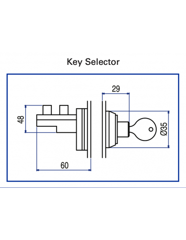 AK2-3PC Key Selector Switch