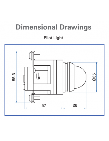 PLB4LB-110 Metal Pilot Lights