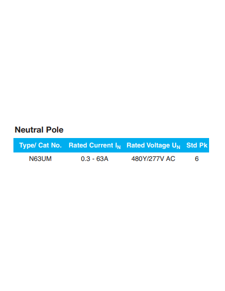 N63UM - Neutral Pole