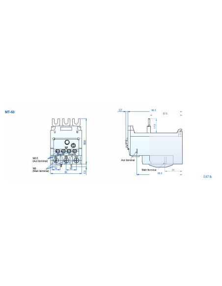 MT-95/3K-25 Overload Relay - Frame Size 100AF