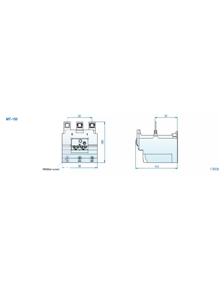 MT-150/3K-130 Overload Relay - Frame Size 150AF