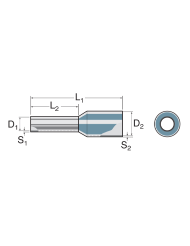 2500.0 - Insulated Industry & DIN Standard : 1 AWG : 50 mm²