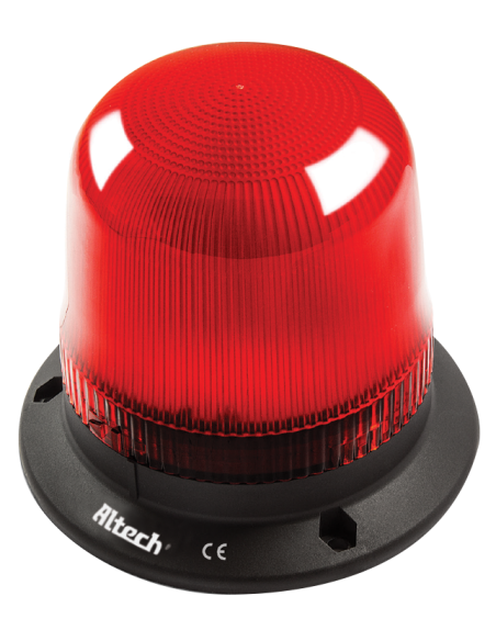 IT070R230 C- Red Beacon Signaling LED Light, Buzzer Enable, 230V AC
