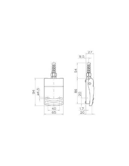 51.607 - FM1 Compact, one pedal foot switch