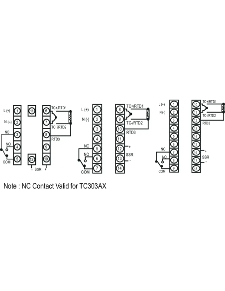 TC203AX-CU - Single Display, 1 Output Temperature Controllers|Process Controllers