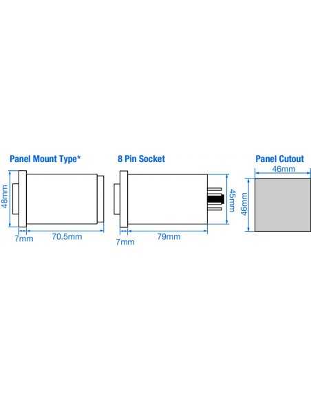 55ES-P8-230-CU - Analog ON-Delay / Interval Timer, SPDT|Process Controllers