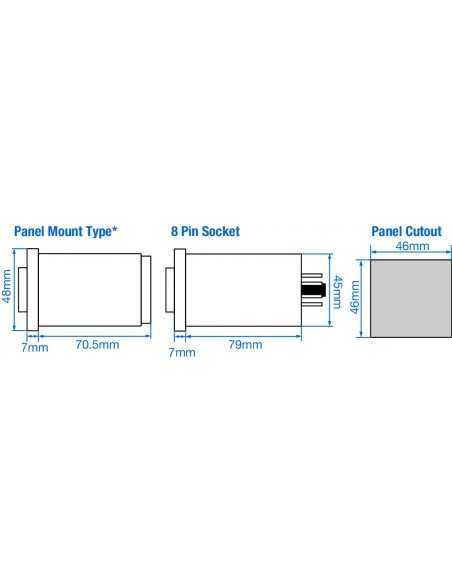 55ES-P8-110-CU - Analog ON-Delay / Interval Timer, SPDT|Process Controllers