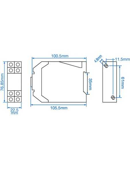 800XU-CU - Analog ON-Delay / Interval Timer, DPDT|Process Controllers