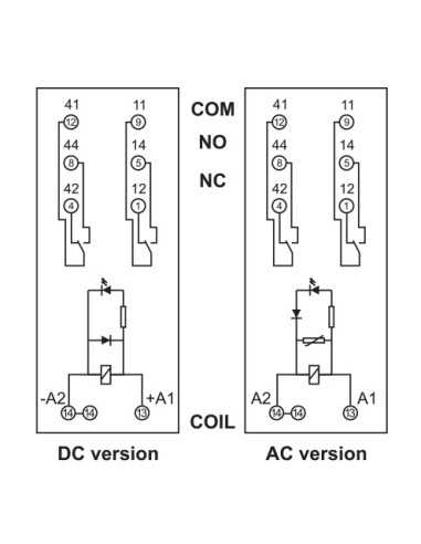 PIR2-012DC-00LD - GZM2 Socket, PIR2 Interface Relay|Home