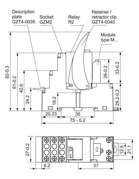 PIR2-012DC-00LV - GZM2 Socket, PIR2 Interface Relay|Home