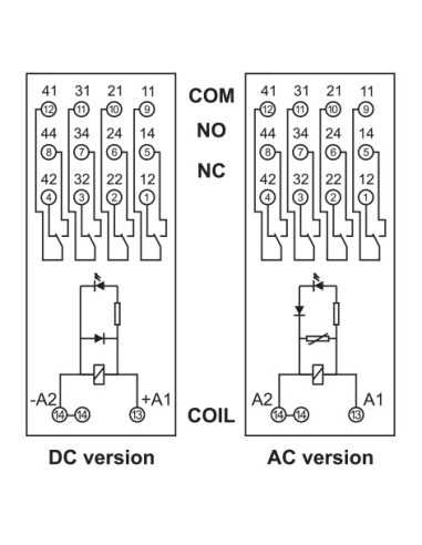 PIR4-012DC-00LD - GZM4 Socket, PIR4 Interface Relay|Home