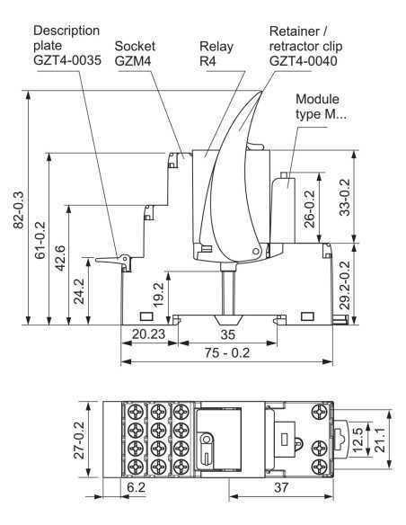 PIR4-012DC-00LV - GZM4 Socket, PIR4 Interface Relay|Home