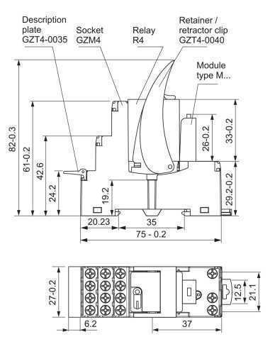 PIR4-230AC-00LV - GZM4 Socket, PIR4 Interface Relay|Home