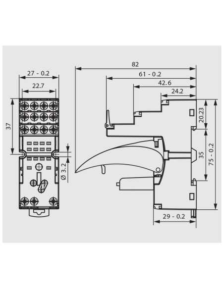 GZM4 - Plug-In Relay Socket for R4 Series|Home