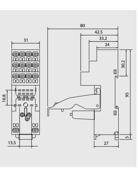 GZMB4 - Plug-In Relay Socket for R4 Series|Home