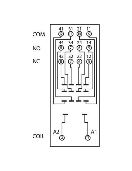 GZMB4 - Plug-In Relay Socket for R4 Series|Home